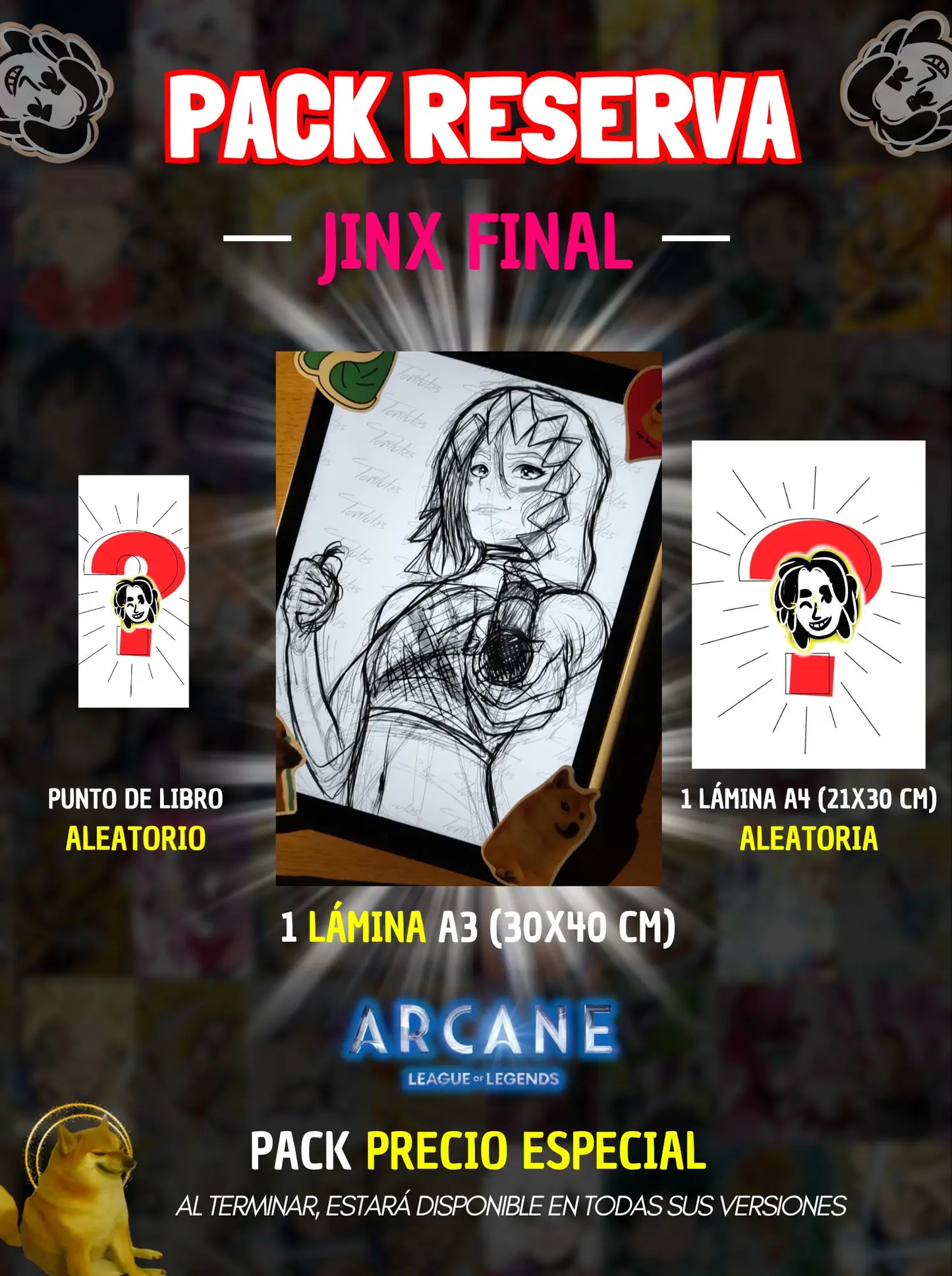 Pack Reserva JINX FINAL ARCANE